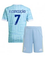 Juventus Francisco Conceicao #7 Venkovní dres pro děti 2025-26 Krátký Rukáv (+ trenýrky)